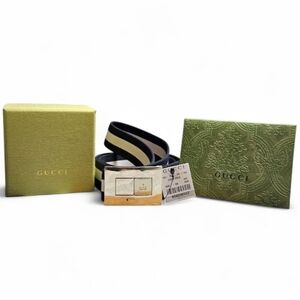 Gucci | NWT Gucci Web Stripe Belt | Mens | Size 36/90 | Made In Italy